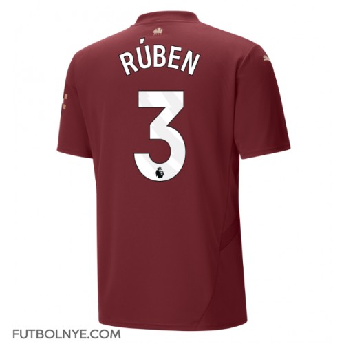 Camiseta Manchester City Ruben Dias #3 Tercera Equipación 2024-25 manga corta